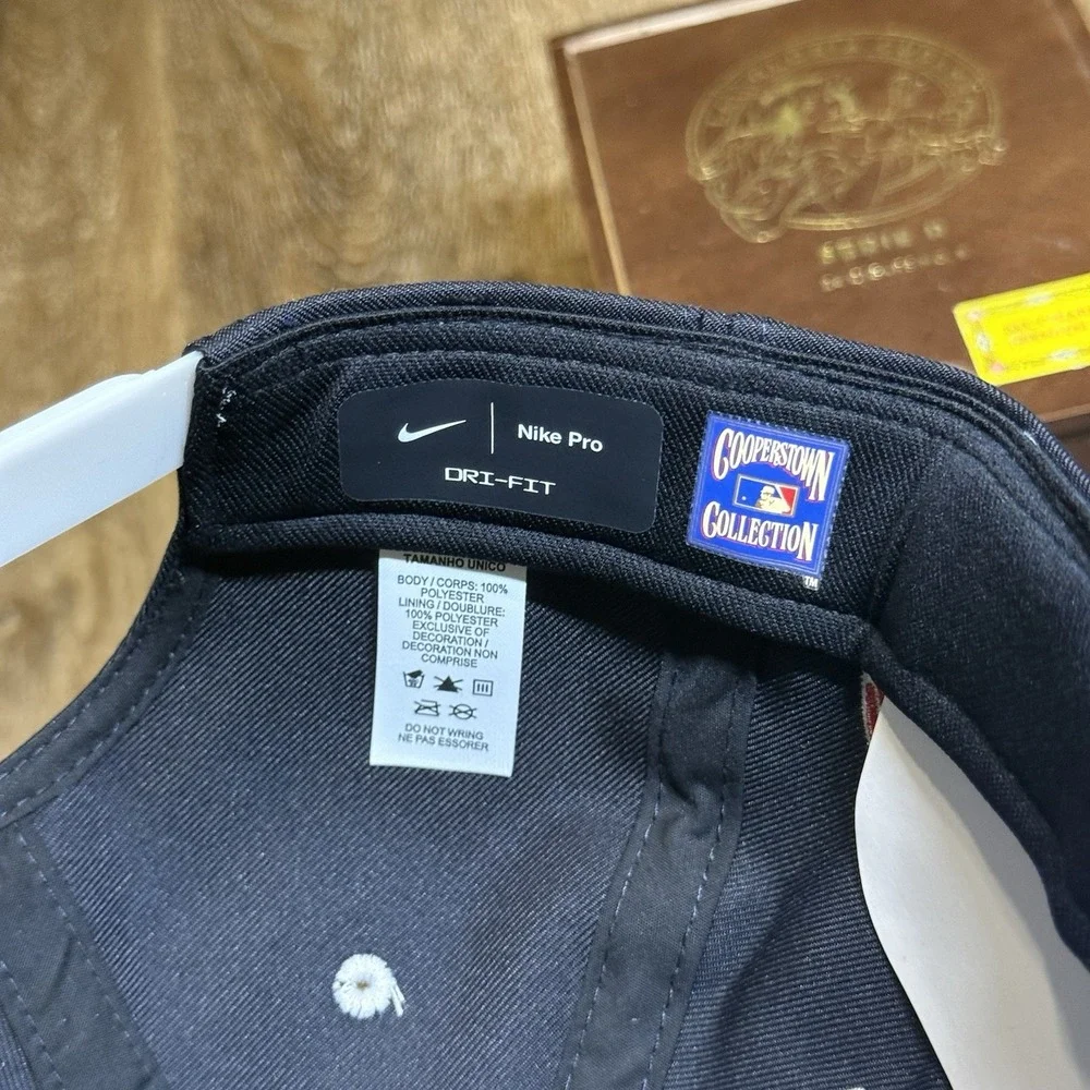 Nike New York‎ Yankees Hat Mens OS Navy Blue White Spellout Pro Snapback MLB Cap